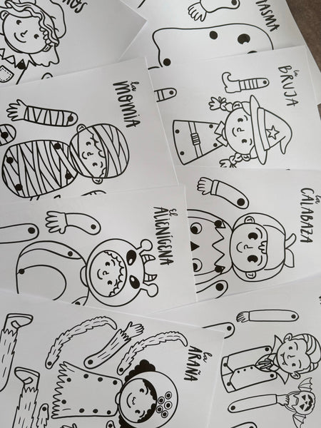 10 muñecos Halloween