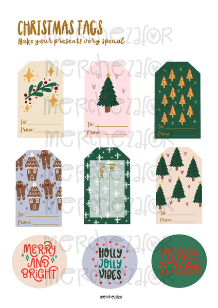 Etiquetas de Navidad Descargables (English version)