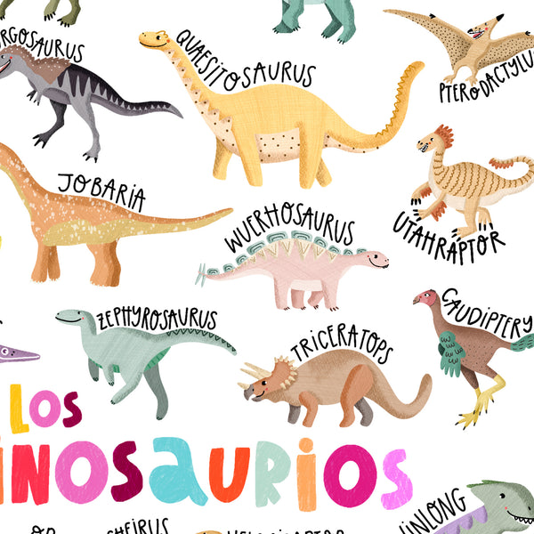 Póster Dinosaurios