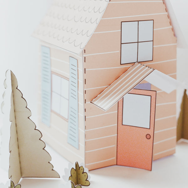 Descargable casitas de papel