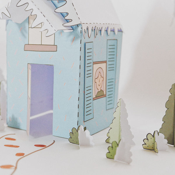 Descargable casitas de papel