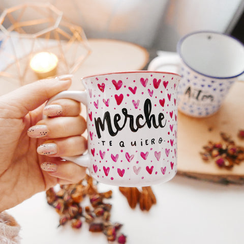 Taza Te Quiero con nombre