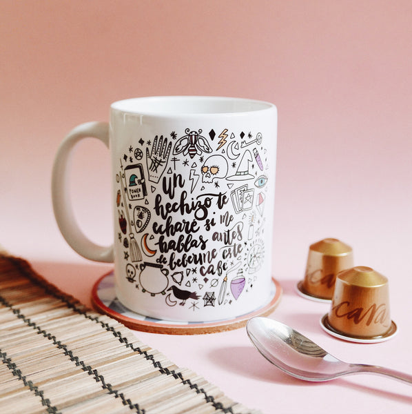 Taza - Un hechizo te echaré si me hablas antes de este café