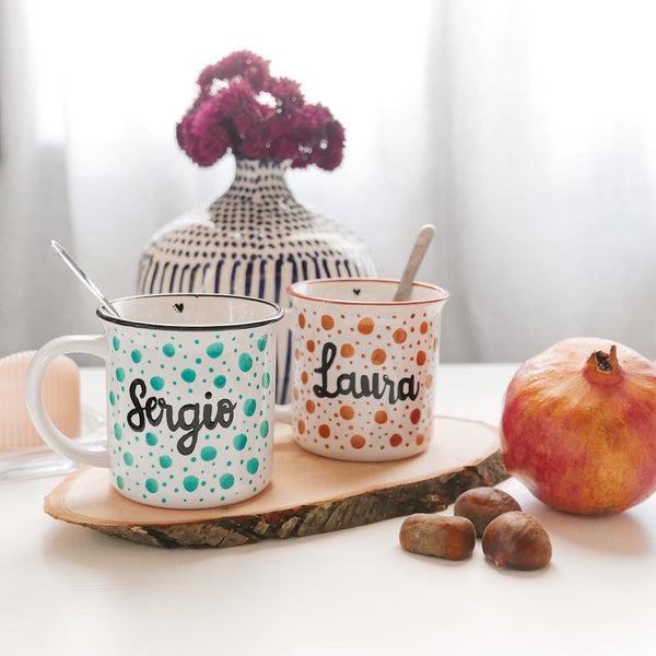Taza Color Personalizada con Nombre