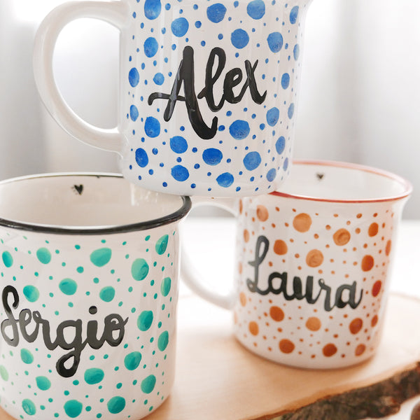 Taza Color Personalizada con Nombre