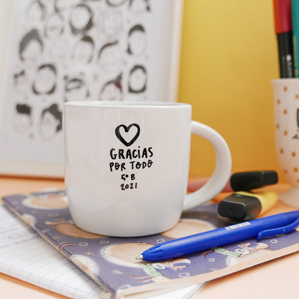 Taza Curly Súper Profe Con Nombre