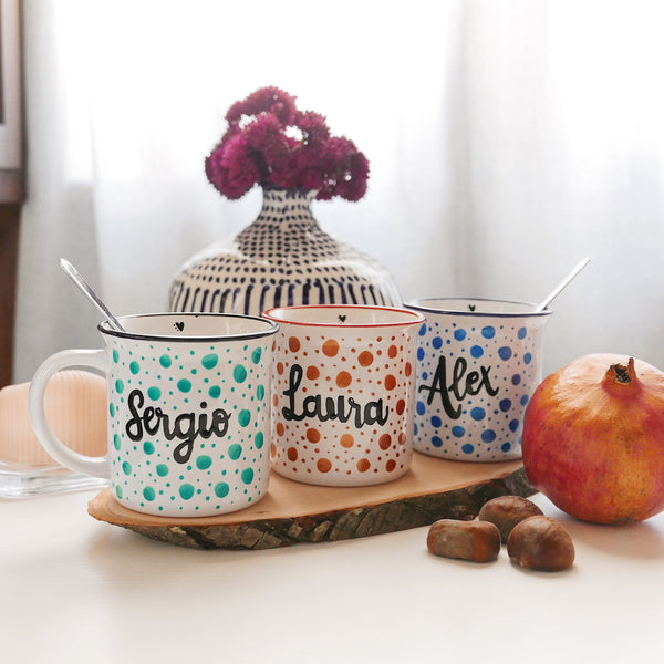 Taza Color Personalizada con Nombre