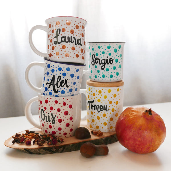 Taza Color Personalizada con Nombre