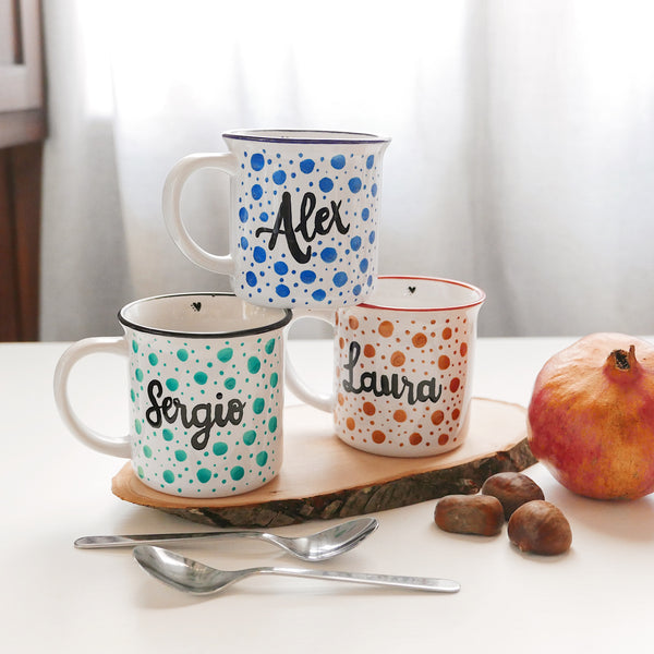 Taza Color Personalizada con Nombre