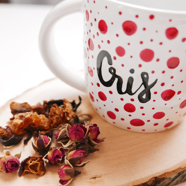 Taza Curly Personalizada Con Nombre