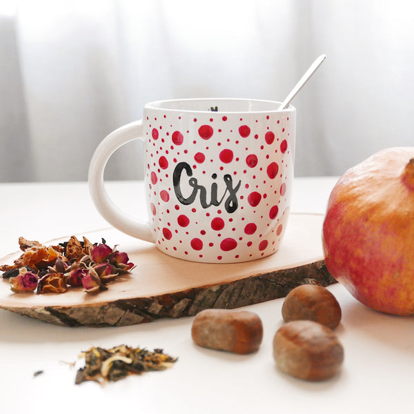 Taza Curly Personalizada Con Nombre