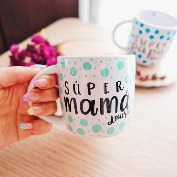 Tazas Súper Mamá/ Súper Papá