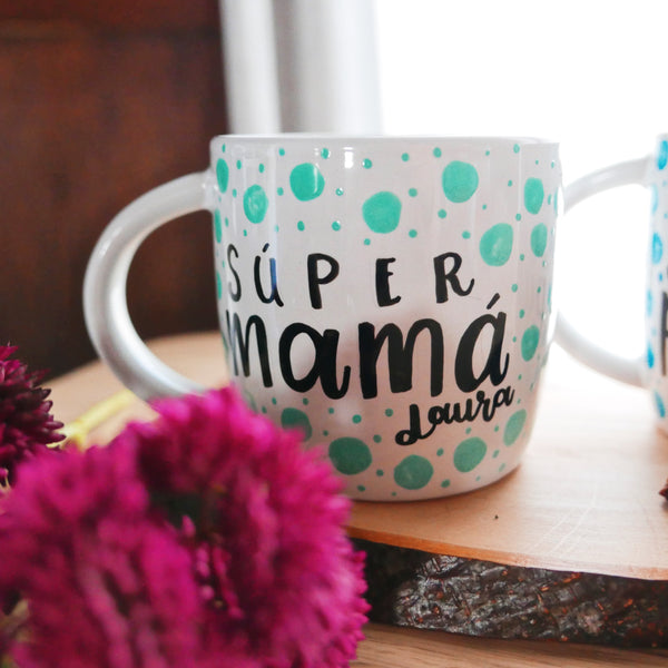 Tazas Súper Mamá/ Súper Papá